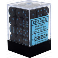 Dice: 36x D6: 12 mm: Speckled: Blue Stars (EN) (Special Order)