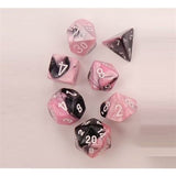 Dice: 7 pc: Gemini: Black-Pink / White (EN) (Special Order)