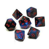 Dice: 7 pc: Gemini: Black-Starlight / Red (EN) (Special Order)