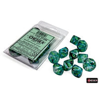 Dice: 10x D10: Borealis: Kelp / Light Green Luminary (EN) (Special Order)