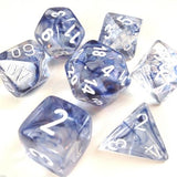 Dice: 7 pc: Nebula: Black / White (EN) (Special Order)
