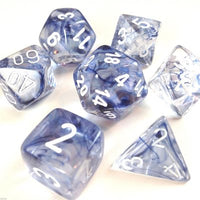 Dice: 7 pc: Nebula: Black / White (EN) (Special Order)