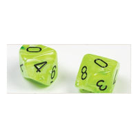 Dice: 7 pc: Vortex: Bright Green / Black (EN) (Special Order)