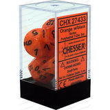 Dice: 7 pc: Vortex: Orange / Black (EN) (Special Order)