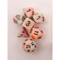 Dice: 7 pc: Festive: Circus / Black (EN) (Special Order)