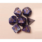 Dice: 7 pc: Lustrous: Purple / Gold (EN) (Special Order)