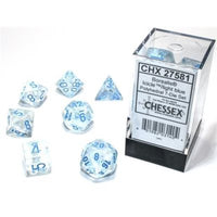 Dice: 7 pc: Borealis: Icicle / Light Blue Luminary (EN) (Special Order)