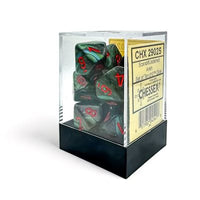 Dice: 10x D10: Scarab: Ankh Jade / Red (EN) (Special Order)