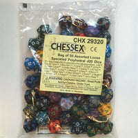 Dice: 50x D20: Speckled: Bag of 50 Assorted D20s (EN) (Special Order)