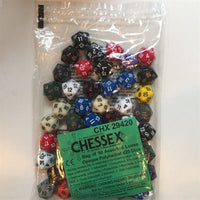 Dice: 50x D20: Opaque: Bag of 50 Assorted D20s (EN) (Special Order)