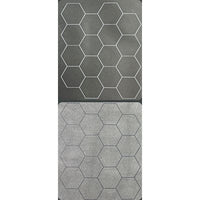 Mat: 1” Hex 2 Sided Black / Grey Megamat (Two Color Mat) (EN) (Special Order)