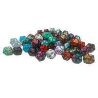 Dice: 50x D20: Mini-Hedral: Bag of 50 Assorted D20s - 2nd Release (EN) (Special Order)