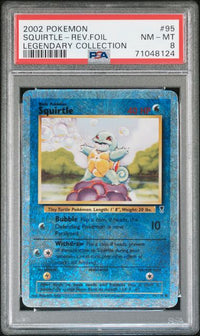 2002 POKEMON LEGENDARY COLLECTION #95 SQUIRTLE-REV.FOIL LEGENDARY COLLECTION PSA 8 #71048124