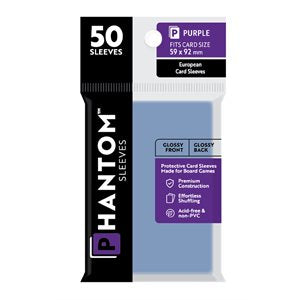 Sleeves: Phantom Sleeves: Gloss / Gloss: European (Size: Purple) (50) (EN)