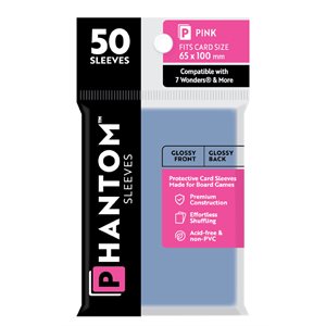 Sleeves: Phantom Sleeves: Gloss / Gloss: 7 Wonders + (Size: Pink) (50) (EN)