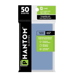 Sleeves: Phantom Sleeves: Gloss / Matte: Lost Cities + (Size: Lime) (50) (EN)