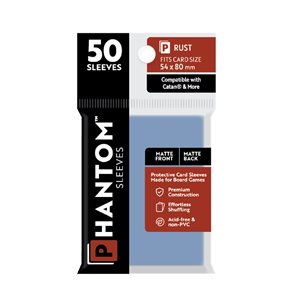 Sleeves: Phantom Sleeves: Matte / Matte: Catan + (Size: Rust) (50) (EN)