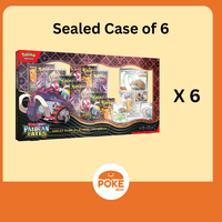 Sealed case of 6 Paldean Fates Great Tusk Premium Collection