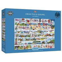 Puzzle - 2000 pcs - Cream Teas & Queuing (EN)