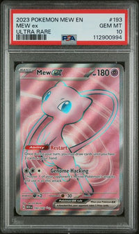 2023 POKEMON MEW EN-151 #193 MEW ex ULTRA RARE PSA 10 #112900994