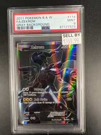 2011 POKEMON BLACK & WHITE #114 FA/ZEKROM GRAY BACKGROUND PSA 9 #67177373