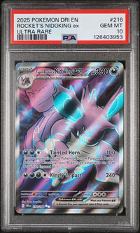 ROCKET'S NIDOKING EX #216 PSA 10 Cert #126403953