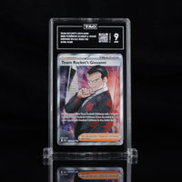 TEAM ROCKET'S GIOVANNI #225/182 DESTINED RIVALS TAG 9  Cert #F1489610