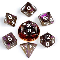 Dice: 7 pc: 10 mm: Acrylic: Mini Stardust Supervolcano (EN) (Special Order)