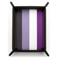Dice Tray: Pride Fold Up Velvet: Asexual (EN) (Special Order)