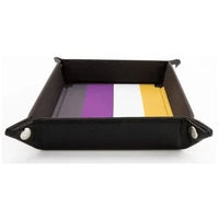 Dice Tray: Pride Fold Up Velvet: Nonbinary (EN) (Special Order)