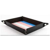 Dice Tray: Pride Fold Up Velvet: Transgender (EN) (Special Order)