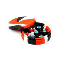 Dice Case: Silicone Round: Red / Black / White (Special Order)