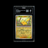 PIKACHU #025/165 Cosmos TAG 9 Cert #G9778837