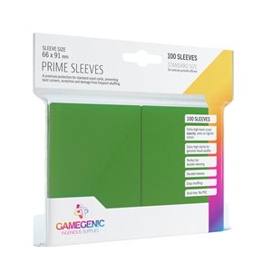 Sleeves: Gamegenic: Prime Sleeves: Green (100) (ML)