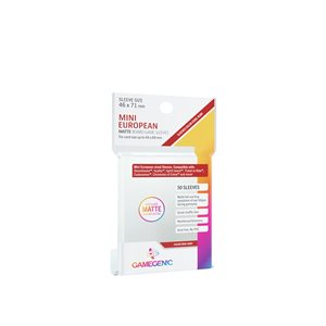 Sleeves: Gamegenic: Matte Mini European-Sized Boardgame Sleeves (50) (ML)