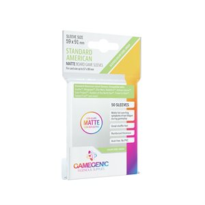 Sleeves: Gamegenic: Matte Standard American-Sized Boardgame (50) (ML)
