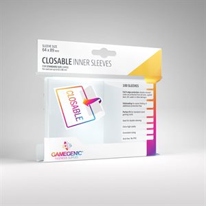 Sleeves: Gamegenic: Closable Inner Sleeves (100) (ML)