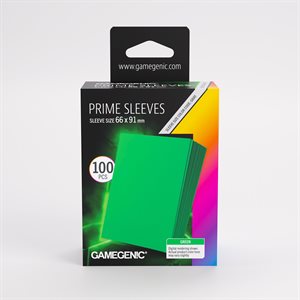 Sleeves: Gamegenic: Prime Sleeves: Green (100) (ML) (Repackaging)