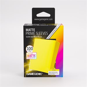 Sleeves: Gamegenic: Matte Prime Sleeves: Yellow (100) (ML) (Repackaging)