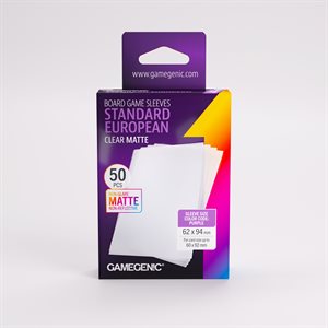 Sleeves: Gamegenic: Matte Standard European-Sized Sleeves (50) (ML) (Repackaging)