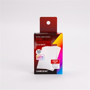 Sleeves: Gamegenic: Matte Mini European-Sized Boardgame Sleeves (50) (ML) (Repackaging)