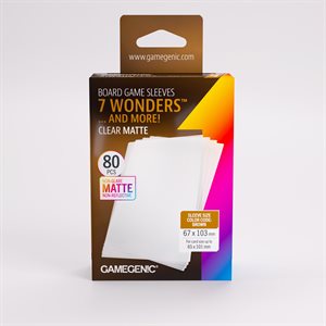Sleeves: Gamegenic: Matte 7 Wonders Sleeves (80) (ML) (Repackaging)