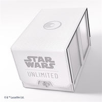 Deck Box: Star Wars: Unlimited: Double Deck Pod: White / Black (ML) (Special Order)