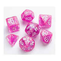 Dice: 7 pc: Candy-like Series: Rasberry (ML) (Special Order)