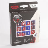 Dice: 12x D6: 16 mm: Stranger Things: Hellfire Club (ML) ^ Q4 2025 (Special Order)