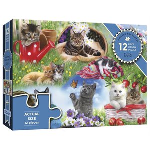 Puzzle - 12 XXL pcs - Piecing Together Collection: Cats (EN)