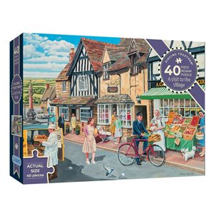 Puzzle - 40 XXL pcs - Piecing Together Collection: A Visit to the Village (EN)