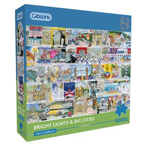 Puzzle - 500 XL pcs - Bright Lights & Big Cities (EN)