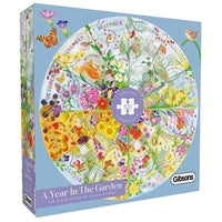 Puzzle - 500 pcs - White Logo Collection: A Year in the Garden (Circular) (EN) (Special Order)