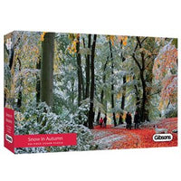 Puzzle - 636 pcs - Panoramic Collection: Snow in Autumn (EN)